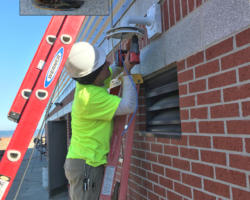 Video Surveillance, Public Address, Structured Cabling, Certified Testing US Coast Guard Indoor Firing Range Video Surveillance